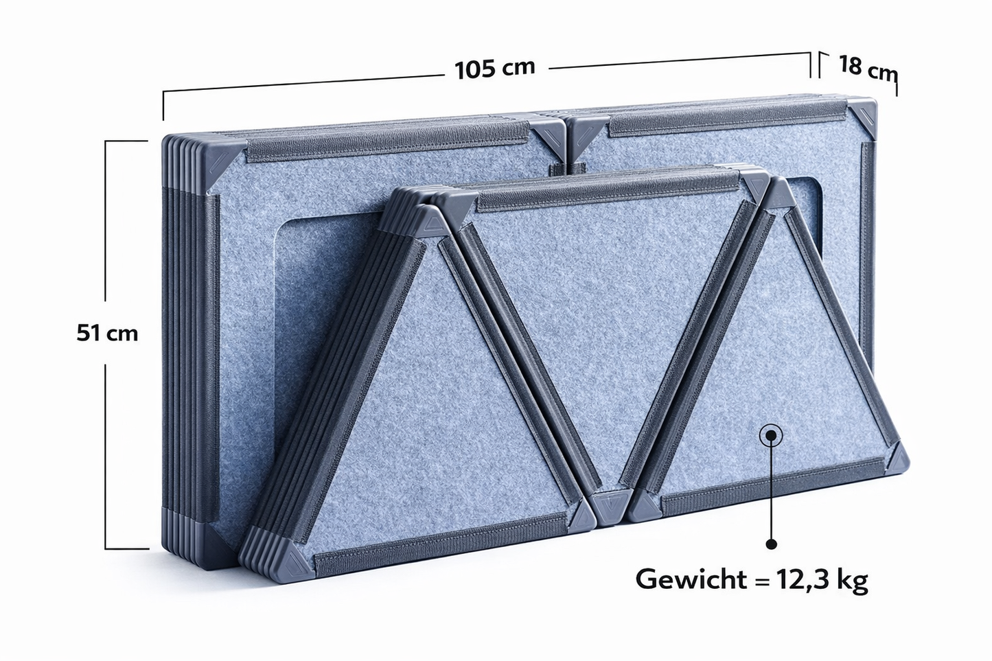 Creatix™: Mega-Set – Riesige Magnetfliesen (24 Stück)
